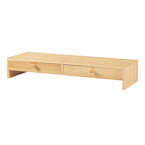 Monitorstativ Hallstahammar 56x18x9,5 cm bambu [en.casa]