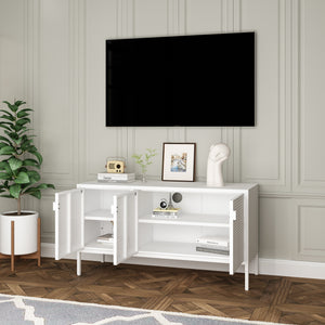 TV-bänk Castelli 114 x 40 x 60 cm stål [en.casa]