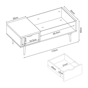 Soffbord Markaryd i valnötsutseende [en.casa]