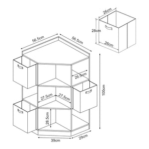 Barnhörnhylla Måsøy Vit [en.casa]