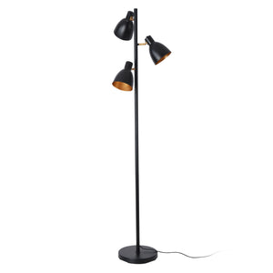 Witney 3-ljus golvlampa metall svart [lux.pro]
