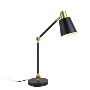 Abergele bordslampa svart / guldfärgad [lux.pro]