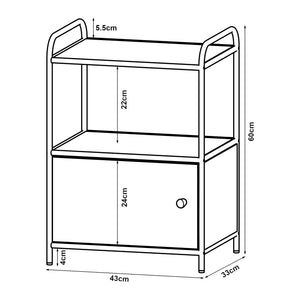 Sidobord Gulen 60x43x33 cm metall [en.casa]