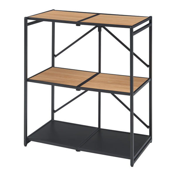 Vikhylla Telemark 81x68x38 cm svart/ek-look [en.casa]