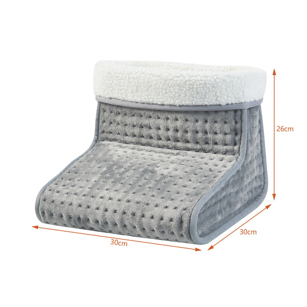 Elektrisk fotvärmare Bari 100W grå [en.casa]