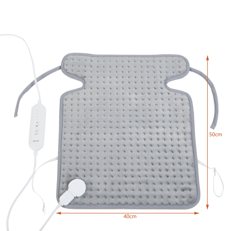 Måttskiss Elektrisk värmekudde Calvera 50x40 cm fleece [en.casa]