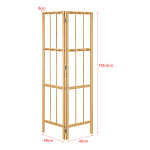 Hörngarderob Hyllestad 165,5x92x8cm Bambus [en.casa]