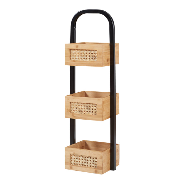 Badrumshylla Tervola 73x23x18,5 cm bambu [en.casa] 