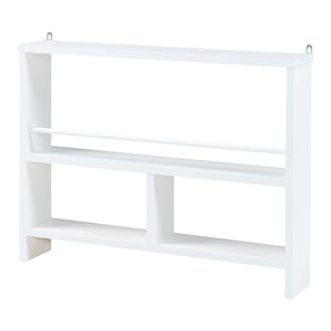 Väggmonterad hylla Piteå 60x10,5x45cm Vit [en.casa]