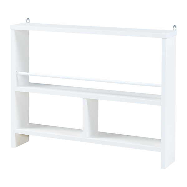 Väggmonterad hylla Piteå 60x10,5x45cm Vit [en.casa]