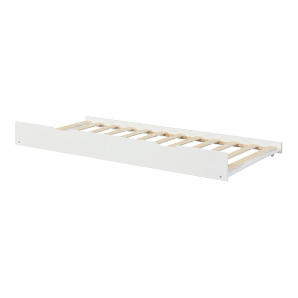 Utdragssäng Ydre 197x94x22 cm Vit [en.casa]