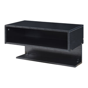 Väggmonterad hylla Gauldal 57x30x32 cm Svart [en.casa]