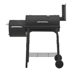 Smoker grillvagn Arielli 115x110x64cm svart [casa.pro]