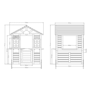 Lekstuga Acciano 131x113x97 cm tallträ [casa.pro]