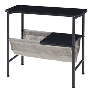 Sidobord Samnanger 60x28x53cm Svart [en.casa]