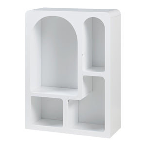 Fristående hylla Vågå 80x60x24 cm Vit [en.casa]