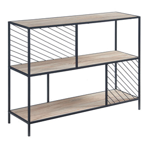 Konsolbord Övertorneå 100x30x75 cm Svart/Ek [en.casa]