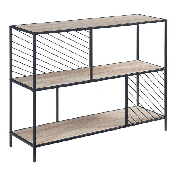 Konsolbord Övertorneå 100x30x75 cm Svart/Ek [en.casa]