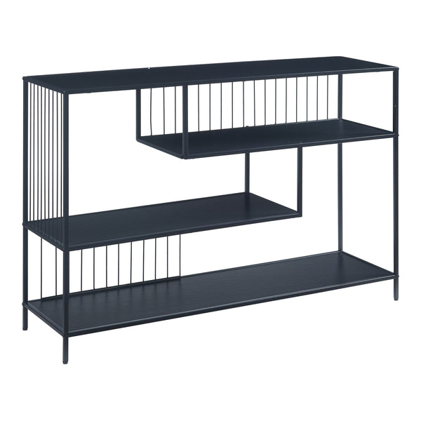 Konsolbord Oxelösund 120x33x80 cm Svart [en.casa]