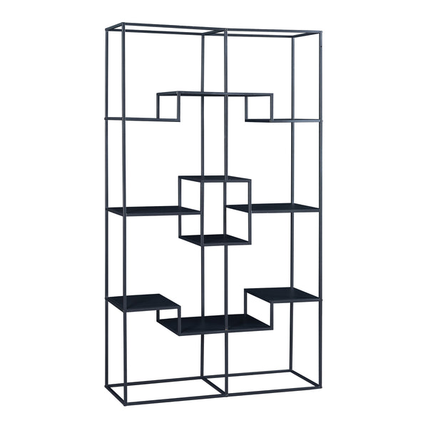 Fristående hylla Råde Metall 180x100x35 cm Svart [en.casa]