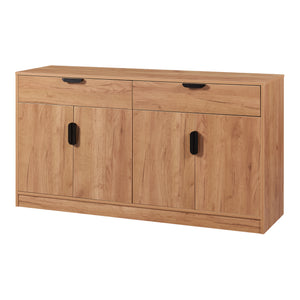 Sideboard Varkaus 75x140x40cm MDF ekutseende [en.casa]