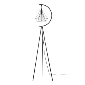 Golvlampa Austell Metall 171cm Svart/Vit [lux.pro]