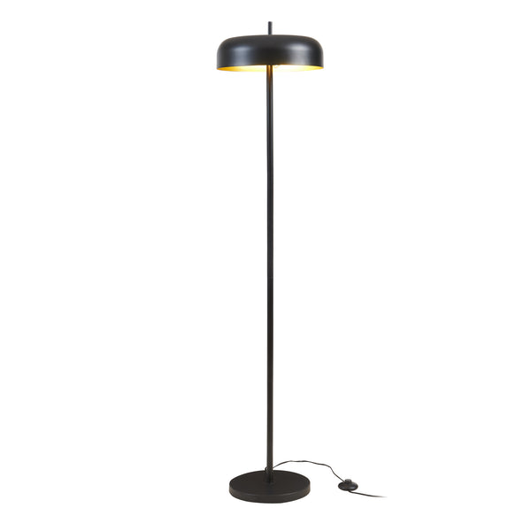 Golvlampa Barton 2-lågig Metall 159 cm Svart [lux.pro]