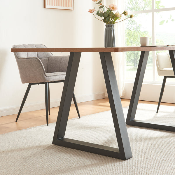 Bordsstativ set om 2 Lyngby 72x55/70cm svart [en.casa]