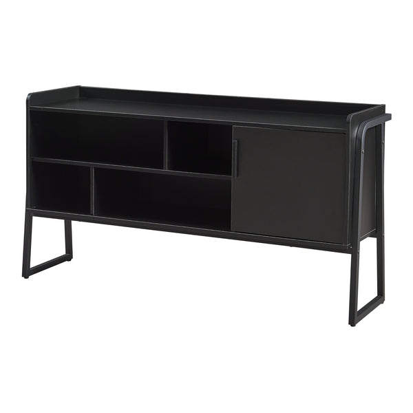 TV-bänk Storfjord 120x34x63 cm Svart [en.casa]