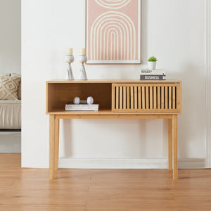 Avlastningsbord Ørland 110x39x80,5 cm bambu [en.casa]