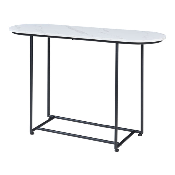 Konsolbord Nordfron 120x40x75 cm Marmor, vit [en.casa]