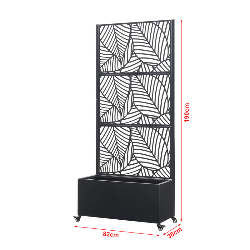 Måttskiss Avskiljare Surnskoki med blomlåda [casa.pro]