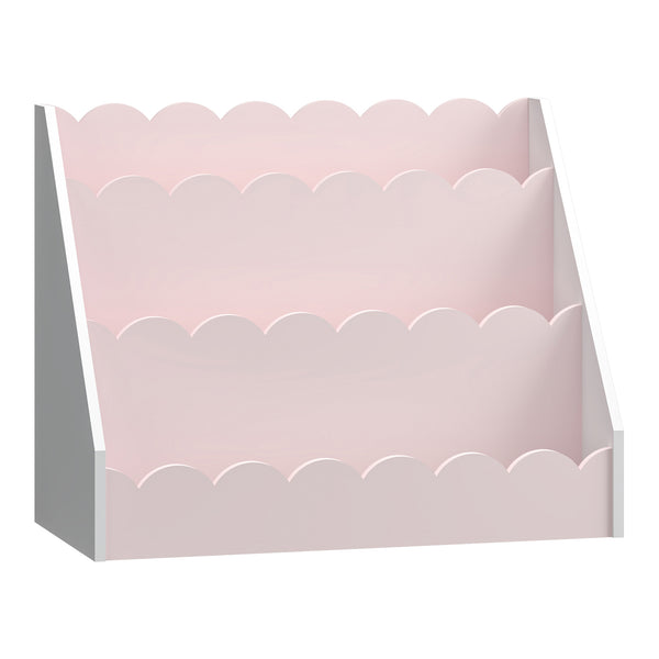 Barnhylla Vestnes 48x61x30 cm Cotton Candy/Vit [en.casa]
