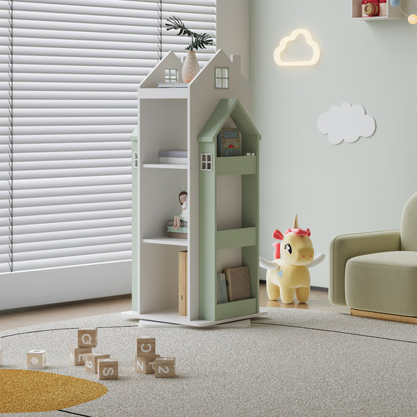 Roterbart barnhylla Vipsali 108x40x40 cm [en.casa]