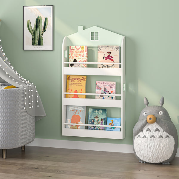 Barnhylla Vipsali 106x60x12 cm Mintgrön/Vit [en.casa]