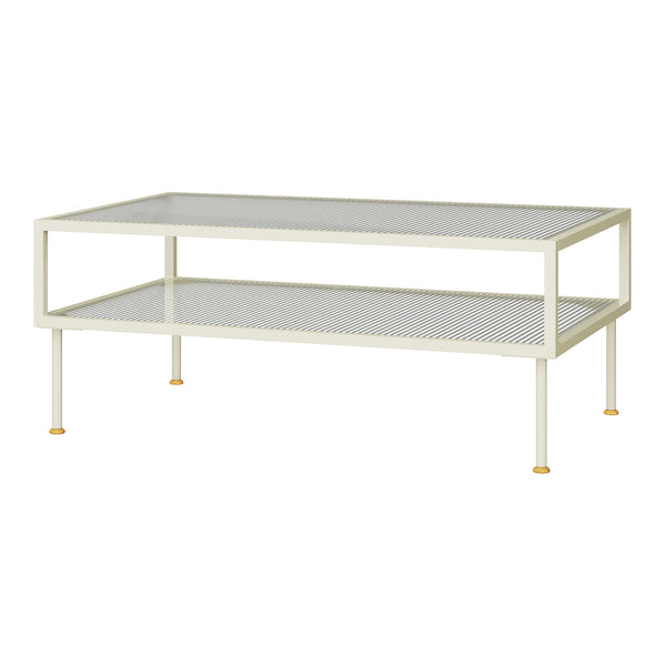 Soffbord Lindau 100x50x46 cm creme [en.casa] 