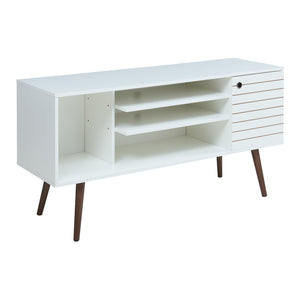 Tv-bänk Vare 130x40x65,5 cm vit [en.casa] 