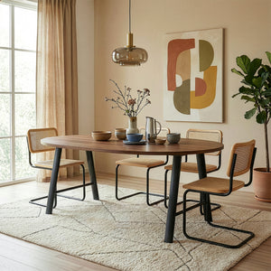 Bordställ 2-pack Hullem stål 72x70x10 cm svart [en.casa]
