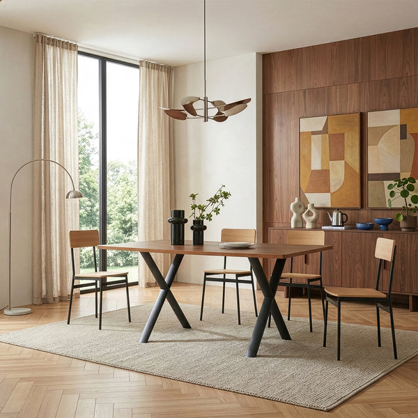 Bordstativ Klixjö 2-pack Stål 72x70x10 cm Svart [en.casa]