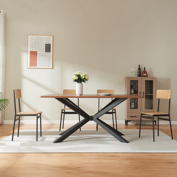 Bordstativ Bemeenel 120x75x72 cm Stål Svart [en.casa]