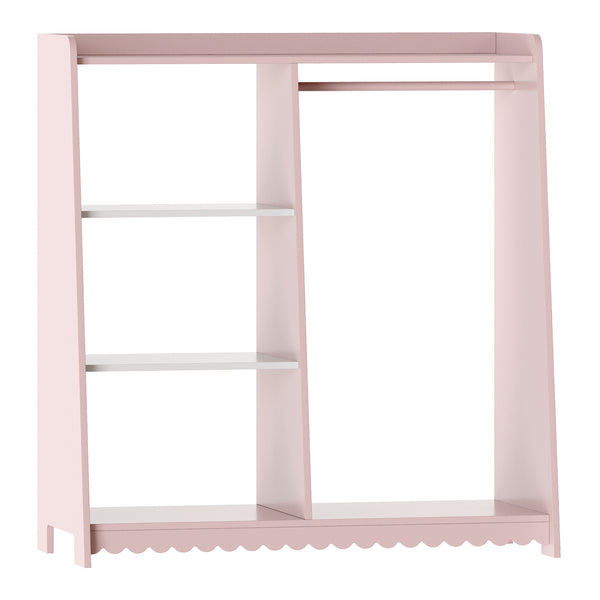 Barnklädhängare Vestnes 90x80x38 cm Cotton Candy/Vit [en.casa]