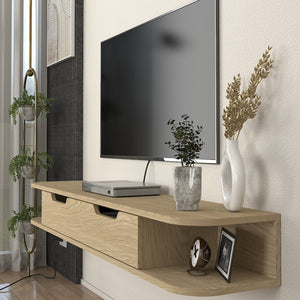 TV-lågt bord hängande Karjali 150x30x19 cm eklook [en.casa]
