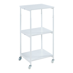 Rullbar skrivbord för skrivare Janertu 82x39x35 cm Vit [en.casa]