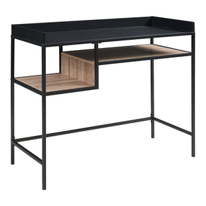 Skrivbord Belana 100x43x82 cm Svart/Eklook [en.casa]