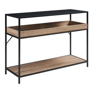 Konsolbord Belana 110x40x80 cm Svart/Eklook [en.casa]