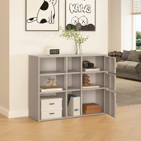 Arkivskåp Kliri Stål 100x32x81 cm Kamelfärgat [en.casa]