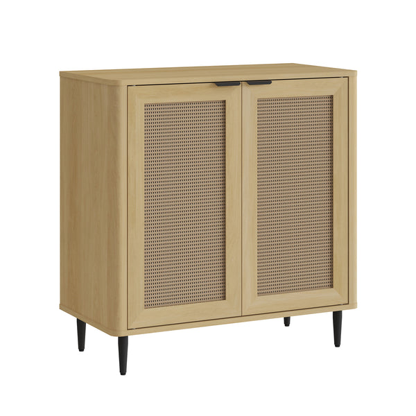 Sideboard Lukhomso 83x80x40 cm Eklook/Rattanlook [en.casa]