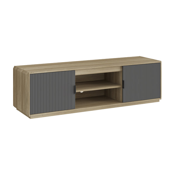 TV-bänk Trömi 150x40x43 cm Eklook/Grå [en.casa]