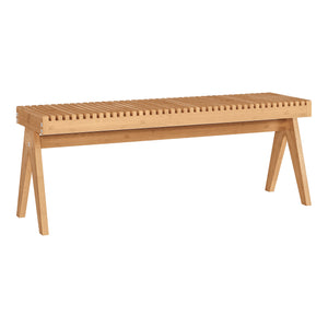 Sittbänk Lasdarvoo 120x35x45 cm Bambus Natur [en.casa]