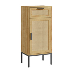 Badrumsskåp Marhasa 92x40x30 cm Eklook/Svart [en.casa]